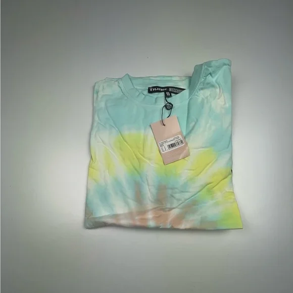 PLAYBOY TIE DYE OVERSIZED T-SHIRT
DRESS
MULTI - Picture 4 of 4